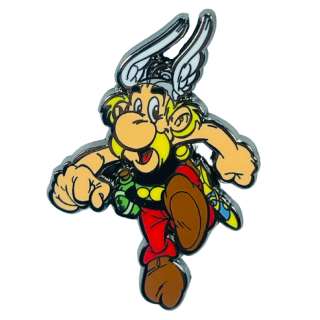 Pins Asterix mit Vollgas
