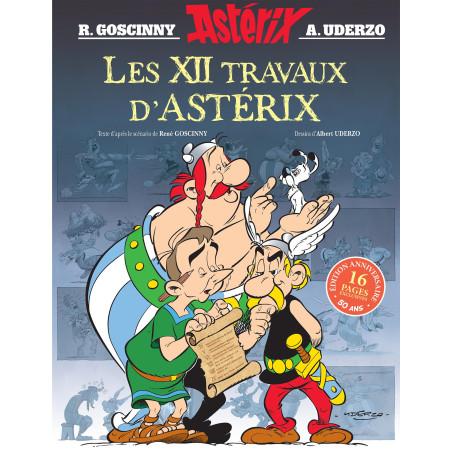 LES XII TRAVAUX D'ASTÉRIX – Édition anniversaire (L’album illustré + 16 pages de dossier documentaire)