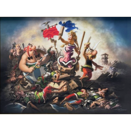 Digigraphie - Astérix "La Liberté guidant le peuple"