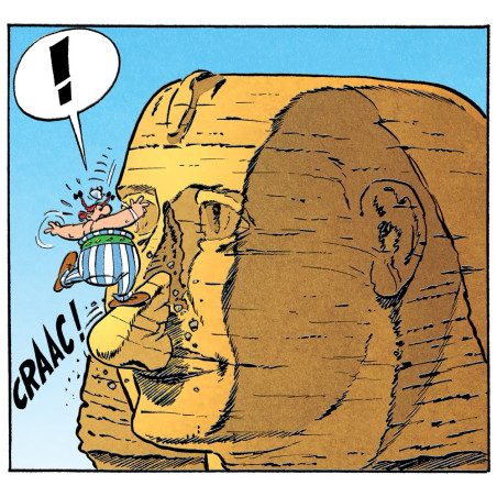 Digigraphie – Vignette Obelix und die Sphinx