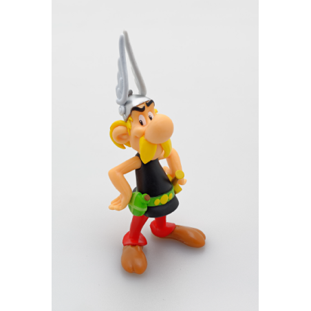 Asterix-Figur und ein buch „Die Galerie der Figuren“