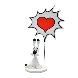 Figurine Idéfix - Bulle : cœur