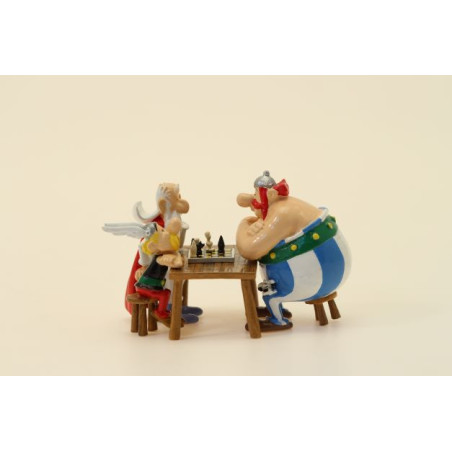 Figurine Astérix, Obélix & Panoramix - Partie d'échecs
