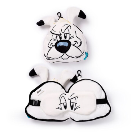 Coussin de voyage 2-en-1 avec masque pour les yeux - Idéfix Coussin de voyage 2-en-1 avec masque pour les yeux - Idéfix